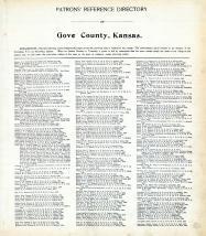 Directory, Gove County 1907
